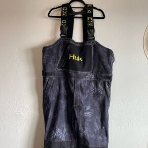 Huk All-Weather Fishing Bibs
Black and Yellow Krypteck pattern